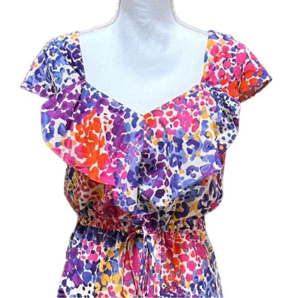 Calvin Klein Colorful Party Dress Size 4 - Picture 4 of 11